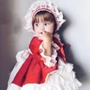 Lovely Lace Ruffles Flower Floral Frinted Baby Casual Wear Kids Clothing Set Children Wedding Apparel Accessories Girl Dresses