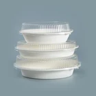 disposable sugarcane pulp packaging bagasse products dishes