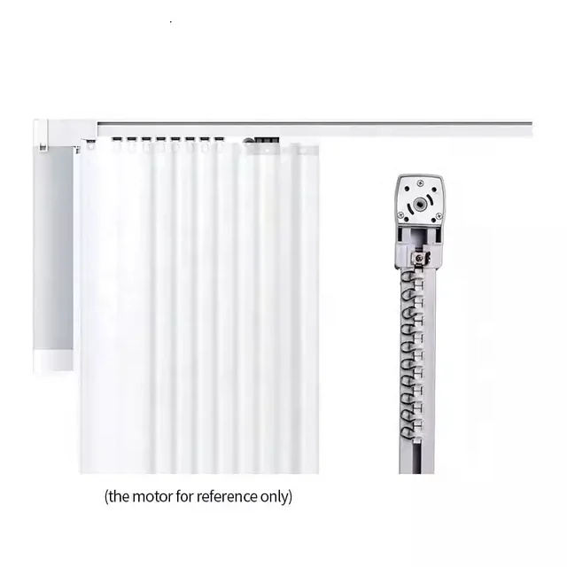 Low Noise Tubular Motor Motorized Electric Curtain System Automatic Aluminum Alloy Curtain Rail For Hotel And Home, White
Low Noise Tubular Motor Motorized Electric Curtain System Automatic Aluminum Alloy Curtain Rail For Hotel And Home, White