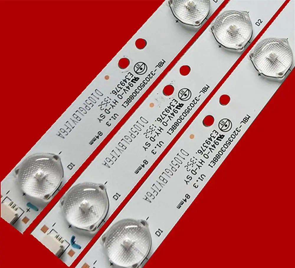Original and new LED Backlight Lamp strip for Hair 32inch MBL-32035D308BE1 screen HV320WX2 8lamp 3V 626mm
Original and new LED Backlight Lamp strip for Hair 32inch MBL-32035D308BE1 screen HV320WX2 8lamp 3V 626mm