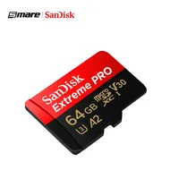 

100% Original Sandisk Extreme Pro Micro TF SD Card up to 170MB/s A2 V30 U3 64GB 128GB Sandisk Memory Card With SD Adapter