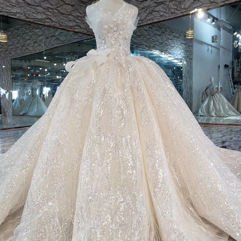 HTL354 real luxury 3d flower lace designer bridal dress patterns wedding dress luxury 2019 beauty bridal dress, Ivory
HTL354 real luxury 3d flower lace designer bridal dress patterns wedding dress luxury 2019 beauty bridal dress, Ivory