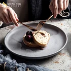 Spot Matt Round Ceramic Dinner Plate Restaurant