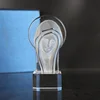 Hot Selling 3D Engraved Virgin Mary Religious Crystal Figurines Ornament