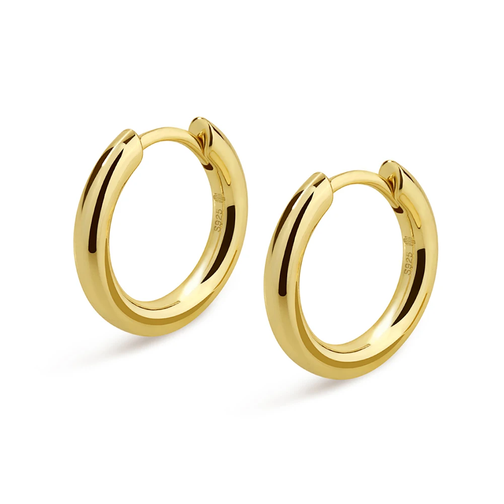 KRKC&CO Men's Earring Ear Stud 925 Sterling Silver 14K Gold 12mm Hip Hop Round Hoop Earrings
KRKC&CO Men's Earring Ear Stud 925 Sterling Silver 14K Gold 12mm Hip Hop Round Hoop Earrings
