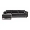 High quality comfortable living room furniture corner mid-century sofa