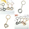 Women Flip Metal Picture Frame Heart Shaped Key Chains Photo Frames For Office
