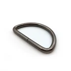 Dongguan supply iron black Plating hardware d ring for bags