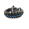Black Blue Bracelet Rope 4mm Personalized Two Color Blue Police Parachute Cord Survival Bracelet