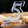 Customized high quality clear letter shape acrylic trophy award direct factory in China shenzhen