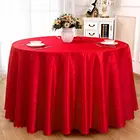 Luxury polyester fabric cover round square hotel table cloth for wedding