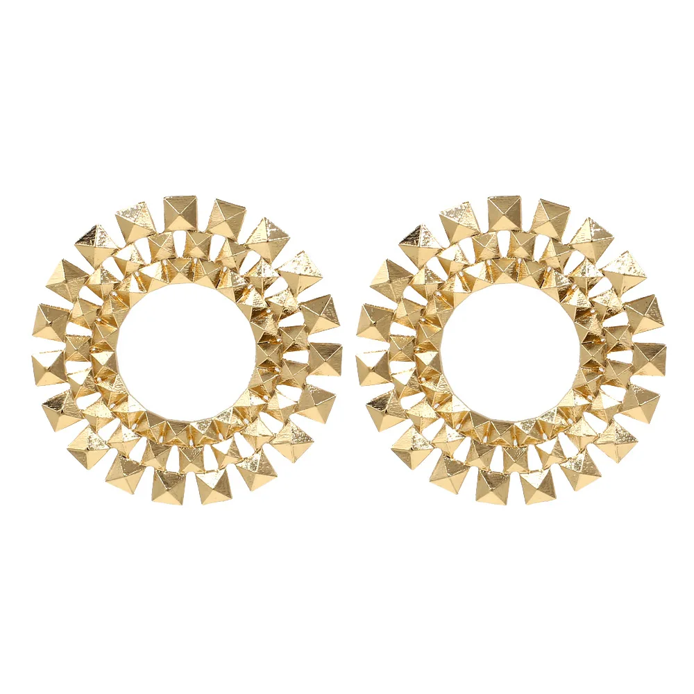 Punk Gold Color Geometric Metal Stud Earring for Women Hollow Circle Earrings Jewelry (KER299), Same as the picture
Punk Gold Color Geometric Metal Stud Earring for Women Hollow Circle Earrings Jewelry (KER299), Same as the picture