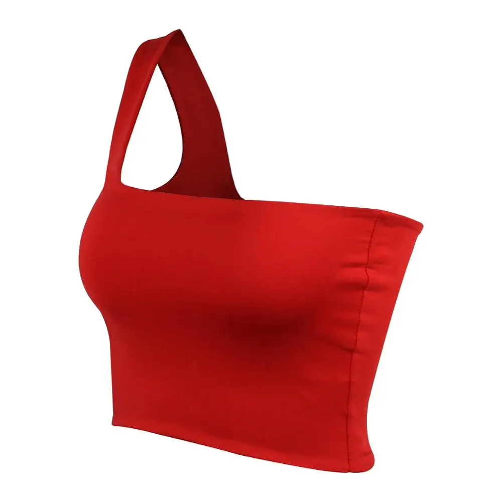 Wholesale Fashion One Shoulder Fancy Crop Top For Women Newest Design Sleeveless Crop Tops
Wholesale Fashion One Shoulder Fancy Crop Top For Women Newest Design Sleeveless Crop Tops