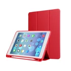 Factory wholesales Pu leather cases fit for iPad pro 10.5'' air with pencil holder
