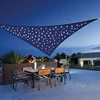 Patented Solar light System Starry Sky Sail LED Shade Waterproof Wind Triangle Sun Shade Sail with LED