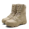 Custom fashion american cheap military police khaki commando boots shoes for men