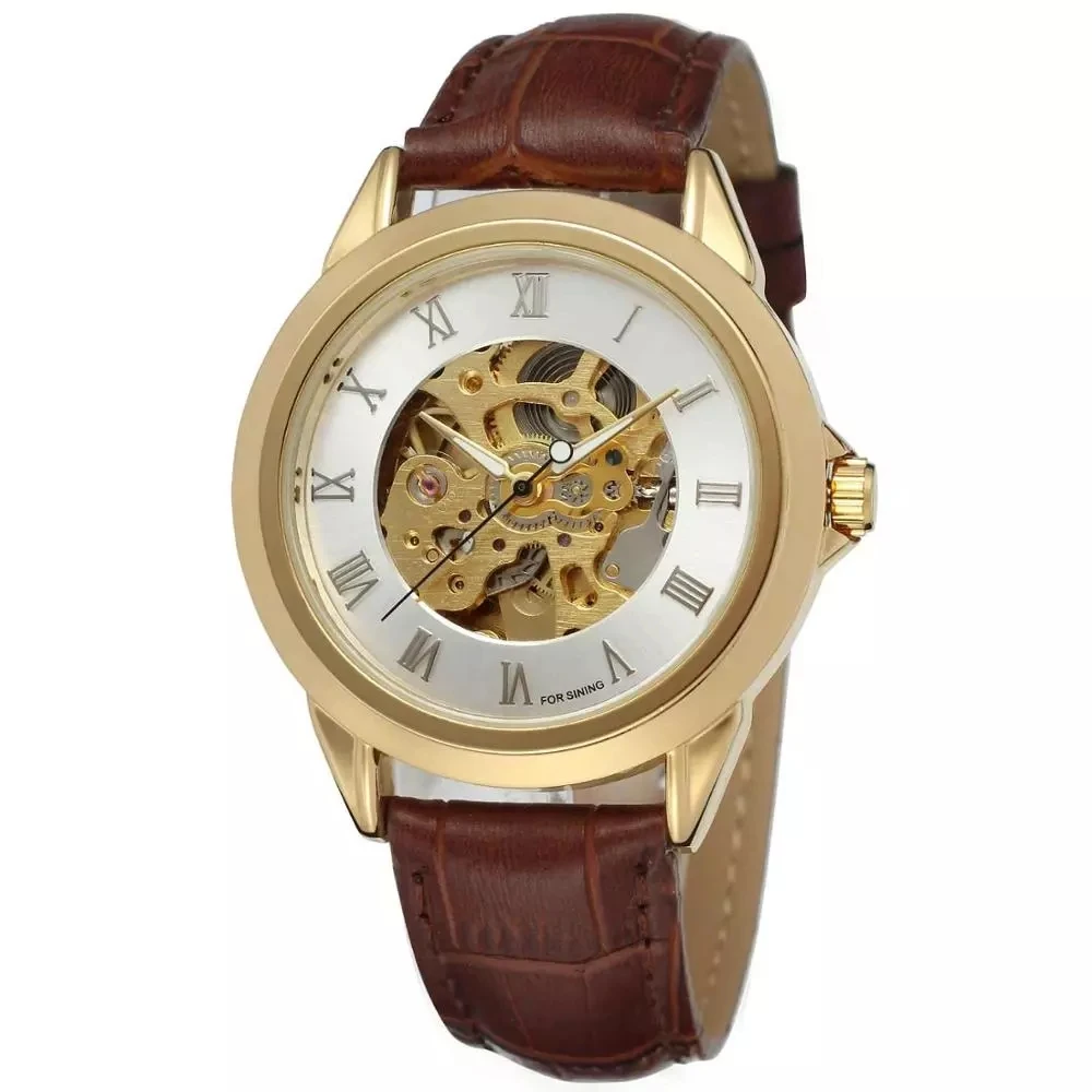 2019 Hot Selling Forsining Luxury Brand Men Casual Genuine Leather Strap Watch Skeleton Gold Automatic Movement Mechanical Watch
2019 Hot Selling Forsining Luxury Brand Men Casual Genuine Leather Strap Watch Skeleton Gold Automatic Movement Mechanical Watch