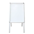 Exhibition double sided design sample aluminum extrusion snap frame easel advertisement board