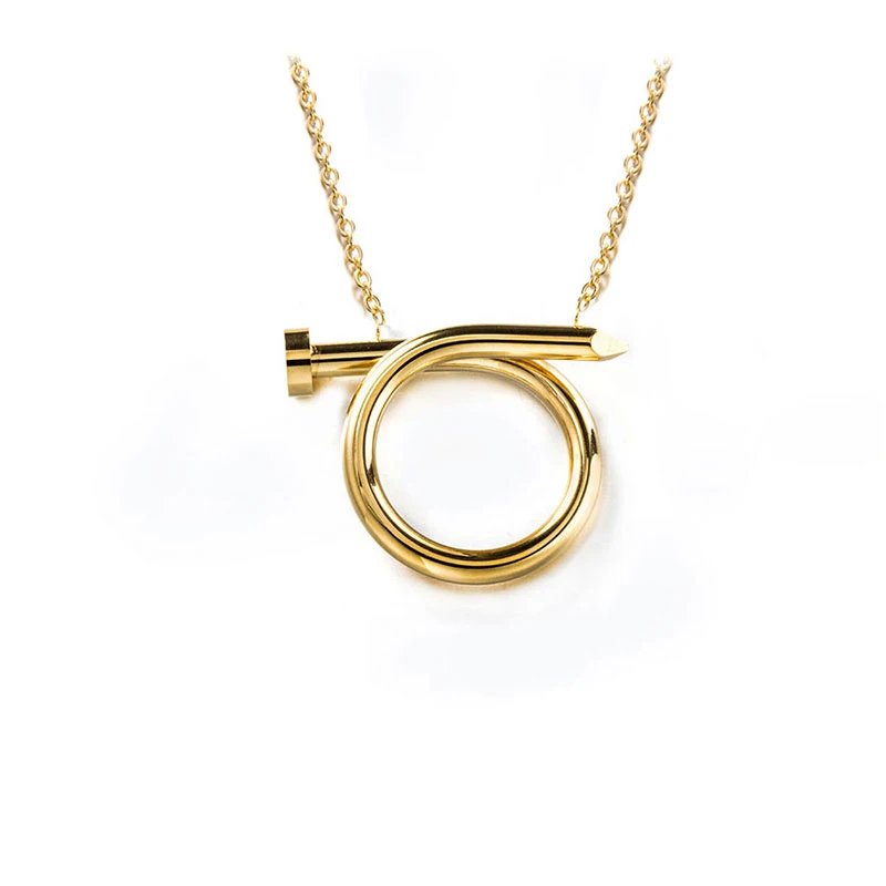 Craft Wolf plated gold color jewelry Women Men personalized Stainless Steel Charm Nail pendant chain Necklace, Gold, steel color
Craft Wolf plated gold color jewelry Women Men personalized Stainless Steel Charm Nail pendant chain Necklace, Gold, steel color