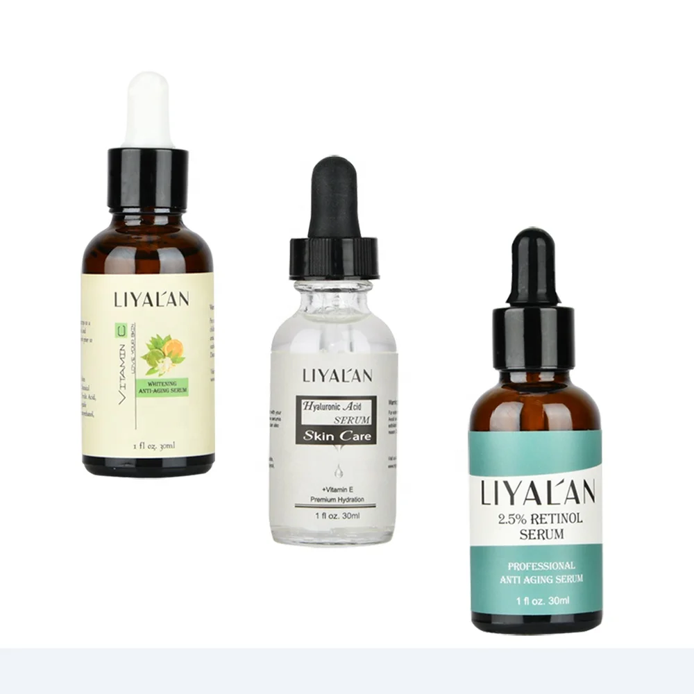Top Quality Facial Serum Packaging Set Vitamin C Serum, Hyaluronic Acid Serum, Retinol Anti Aging Face Serum kit, Transparent
Top Quality Facial Serum Packaging Set Vitamin C Serum, Hyaluronic Acid Serum, Retinol Anti Aging Face Serum kit, Transparent
