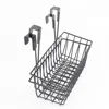 support full inspection 551-12 kitchen organizer black over the cabinet door metal grid wire storage basket with hook