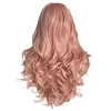 High quality long curly synthetic lacefront womens fashion wigs