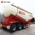 Bulk Cement Trailer Self Loading Trailer High Loading Capacity 3 Axles 45ton Cement Bulker Tank Trailer For Sale