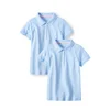 BYVAL China Supplier Children Clothing Cotton Plain White Black Girls School Uniform Kids Short Sleeve Interlock Polo Shirts