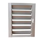 White Sunscreen Horizontal Louver Plantation Shutters