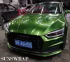 Sunswrap Mamba Green Gloss Metallic Vinyl Wrap Car Wrap Covering With Air release for Trucks,Boats,SUV 5x67ft/roll