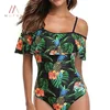 /product-detail/wholesale-women-one-piece-floral-off-shoulder-flounce-monokini-swimwear-62090131830.html