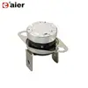 Electric KSD301 Thermostat 16A 250V Bend Pin 50 ~ 180 Degree KSD301-OR2 Circuit Breaker With Loose Collar