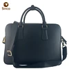OEM/ODM Luxury Men's Business Laptop Bag Vintage Cowhide Genuine Leather Briefcase