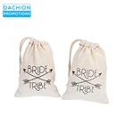 Custom small jewelry linen cotton bags cotton blend cloth pouch for jewelry