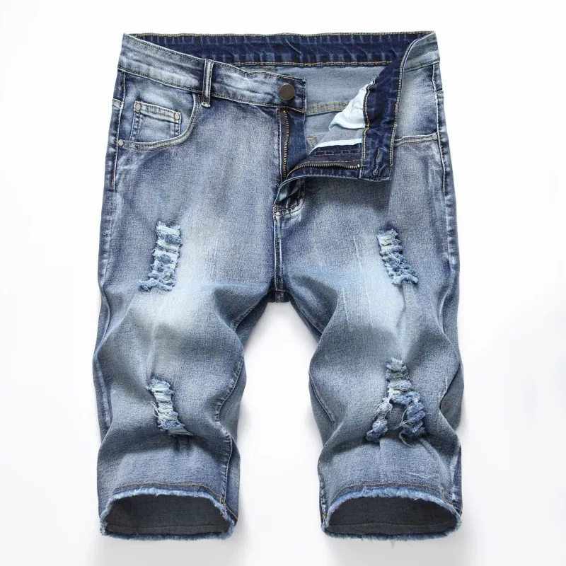 Man Holes Denim Shorts Male Shorts Ripped Jeans Men New Summer Casual Short Jeans Pants Size 42 Y11609
Man Holes Denim Shorts Male Shorts Ripped Jeans Men New Summer Casual Short Jeans Pants Size 42 Y11609