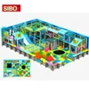 Customized new free design soft Children kids Playground Indoor With Climbing Frames Nets Big Slide
