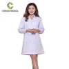 Doctor's long sleeve white clothes coat with high quality women