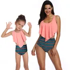 Girls Swimsuit Two Pieces Bikini Set Ruffle Falbala Swimwear Bathing Suits