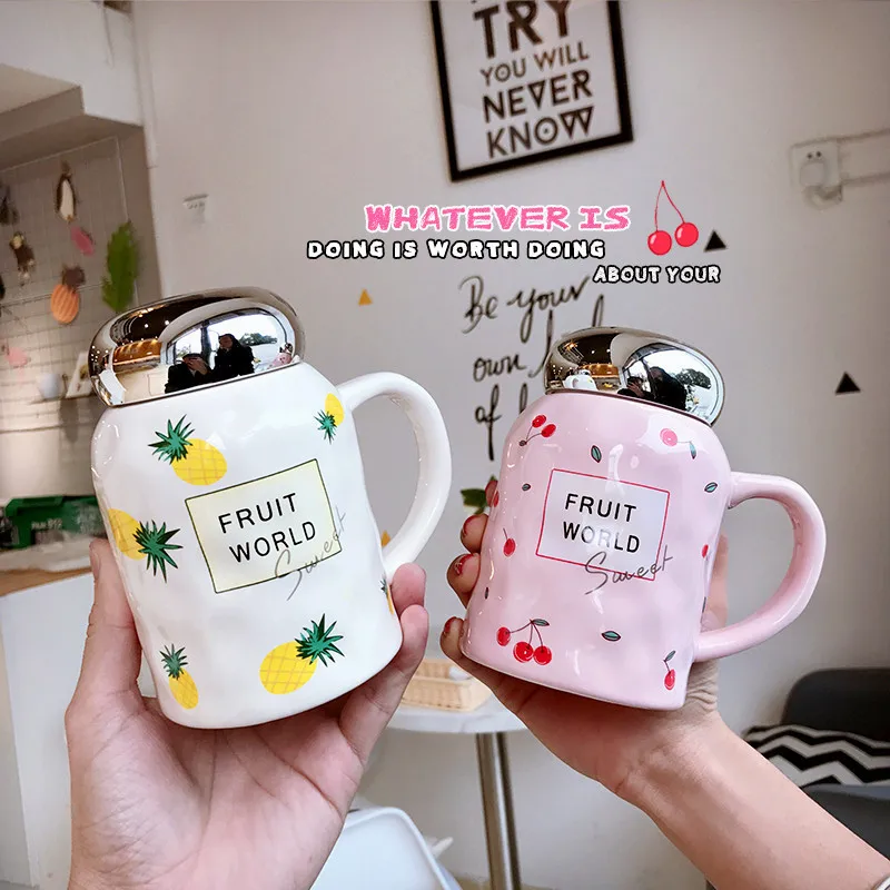 Fruit ceramic mirror cover embossed handle water cup office coffee milk creative mug
Fruit ceramic mirror cover embossed handle water cup office coffee milk creative mug