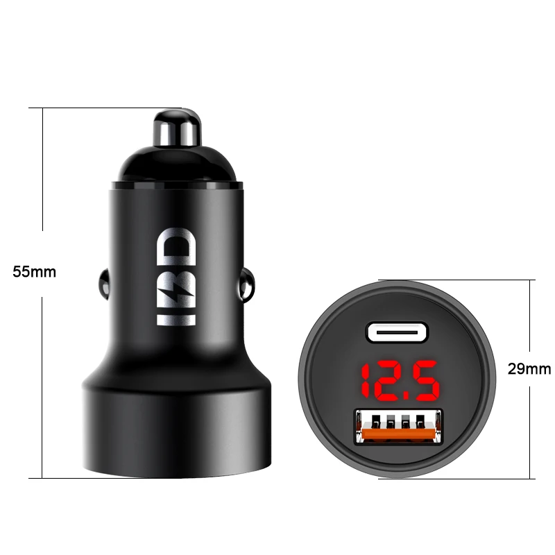 IBD Universal Dual Port Charging Support PPS QC4.0+ Car Holder Charger
IBD Universal Dual Port Charging Support PPS QC4.0+ Car Holder Charger