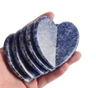 Hand Made Heart Shape Blue Spot Stone Gua Sha Massage Set