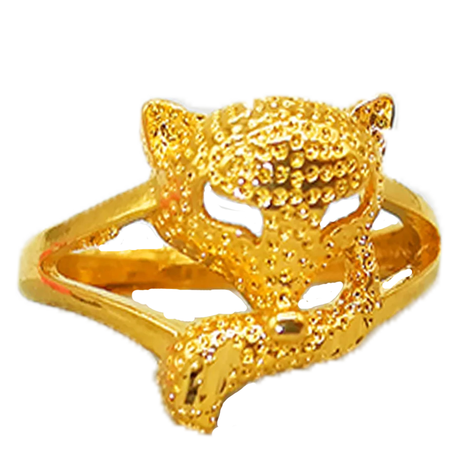jewellery latest gold finger ring designs cute fox 24k gold plated ring for women
jewellery latest gold finger ring designs cute fox 24k gold plated ring for women