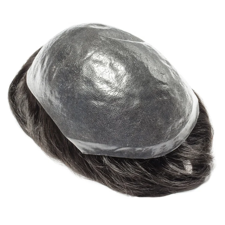 

Hot sale 100% european virgin silk top human hair topper wig for men,remy human hair toupee, 1b natural black