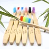 FDA BSCI FSC Certification Custom Color Bristle 100% Biodegradable Natural Bamboo Toothbrush For Home Hotel
