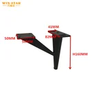 Home furniture accessory metal sofa legs with black color