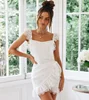 Customize Design Women Clothes Sexy Summer White Lace Wrap Dresses
