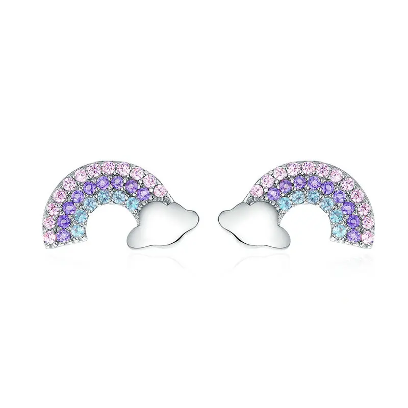 New Arrival 925 Sterling Silver Colorful Zircon Rainbow Exquisite Stud Earrings Women Trendy Party Earring Jewelry
New Arrival 925 Sterling Silver Colorful Zircon Rainbow Exquisite Stud Earrings Women Trendy Party Earring Jewelry