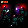 Halloween Decor Neon Led Strip Luminous Bull Demon King Colorful Twinkle Costume Accessory Light Up Christmas Eve Favors Clothes