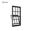 Australia As2047 Standard 10years Warranty Commercial Double Glass Aluminium Vertical Sliding Window With Timber Reveal On Sales