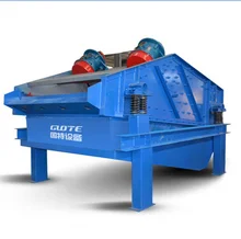 V-shaped linear sand dewatering screen machine for separating water and sand